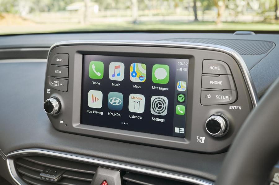 Детали интерьера Hyundai Santa Fe Active X (TM) 2020 года  (AU) (фото 23 из 26)